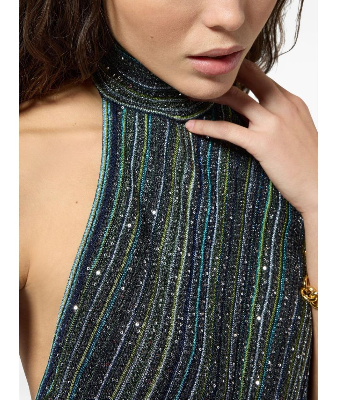 MISSONI Мульти вискозное вечернее платье, фото 2
