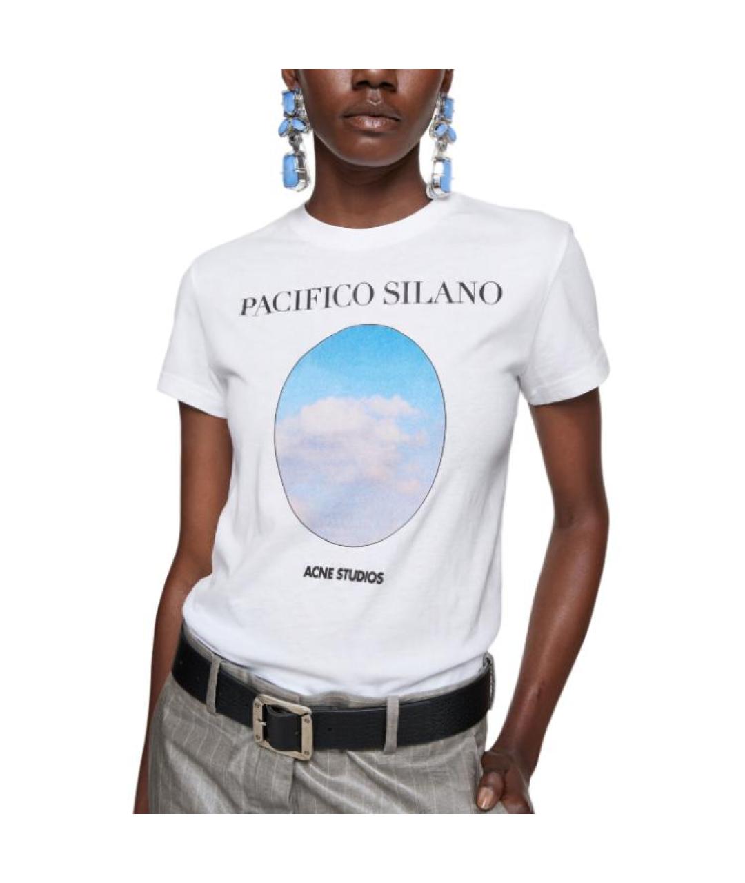 ACNE STUDIOS Белая футболка, фото 5