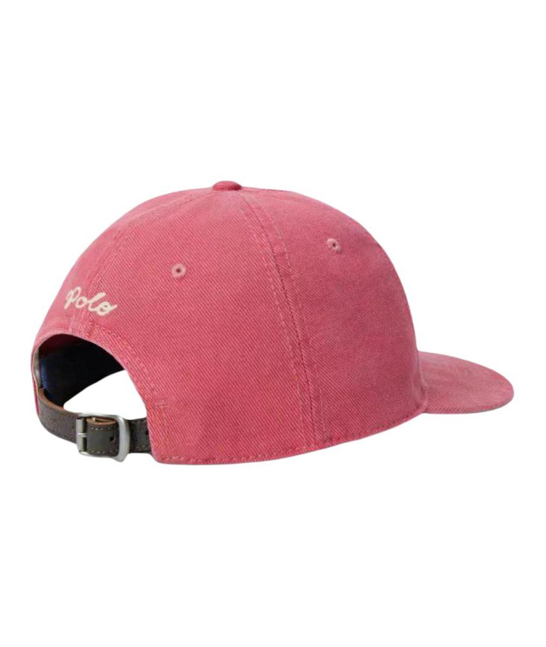POLO RALPH LAUREN Красная хлопковая кепка/бейсболка, фото 2