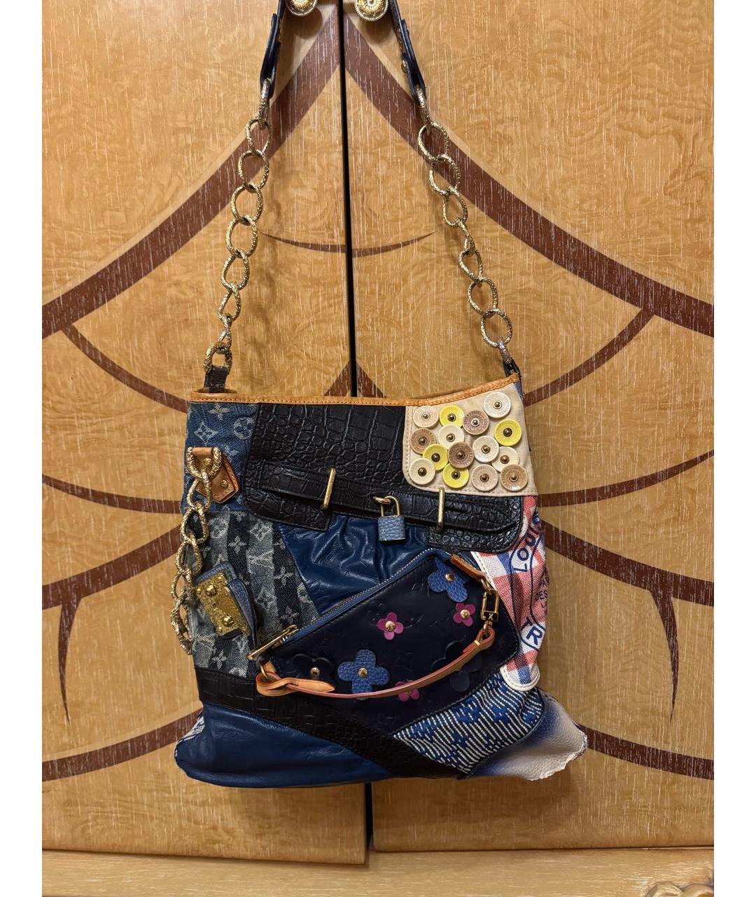 LOUIS VUITTON Мульти деним сумка тоут, фото 8