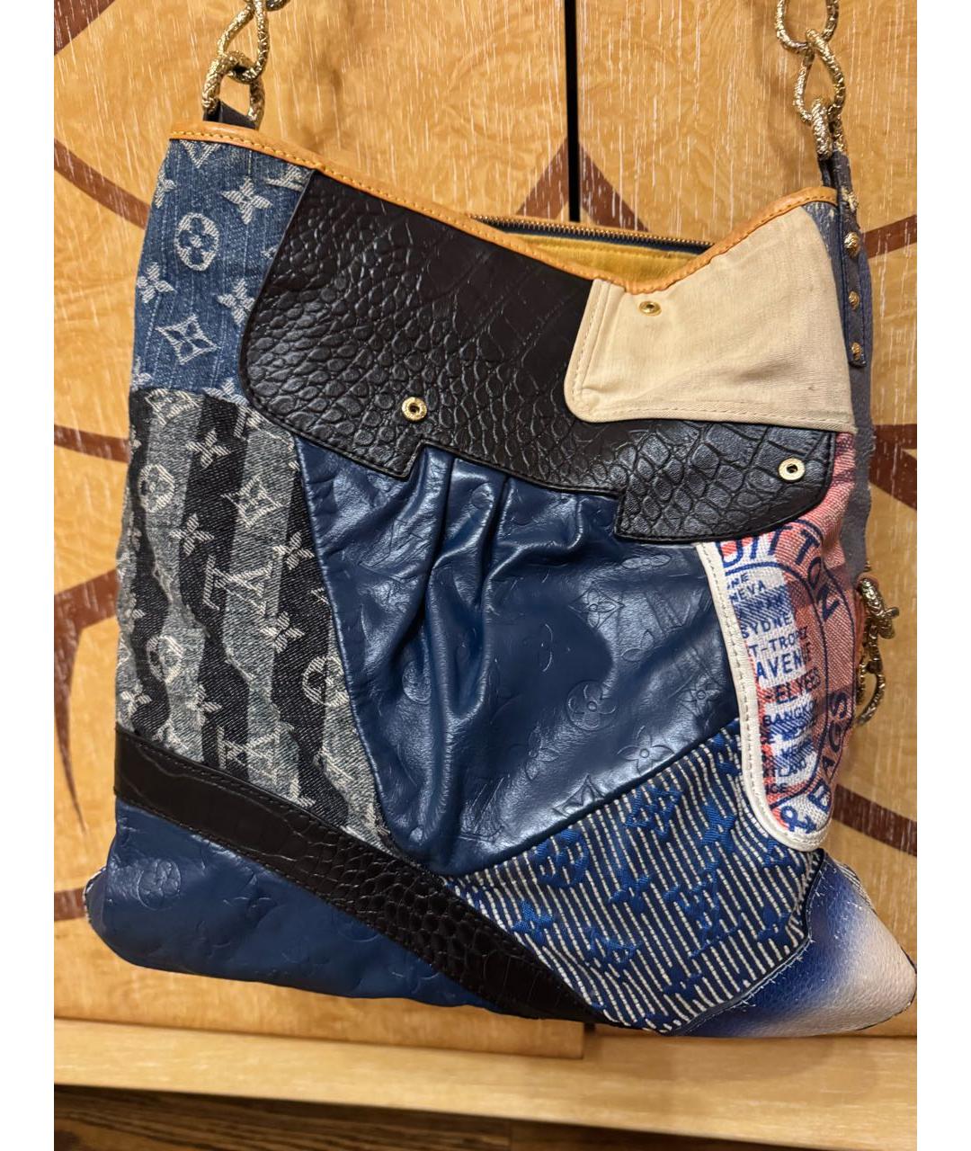 LOUIS VUITTON Мульти деним сумка тоут, фото 2