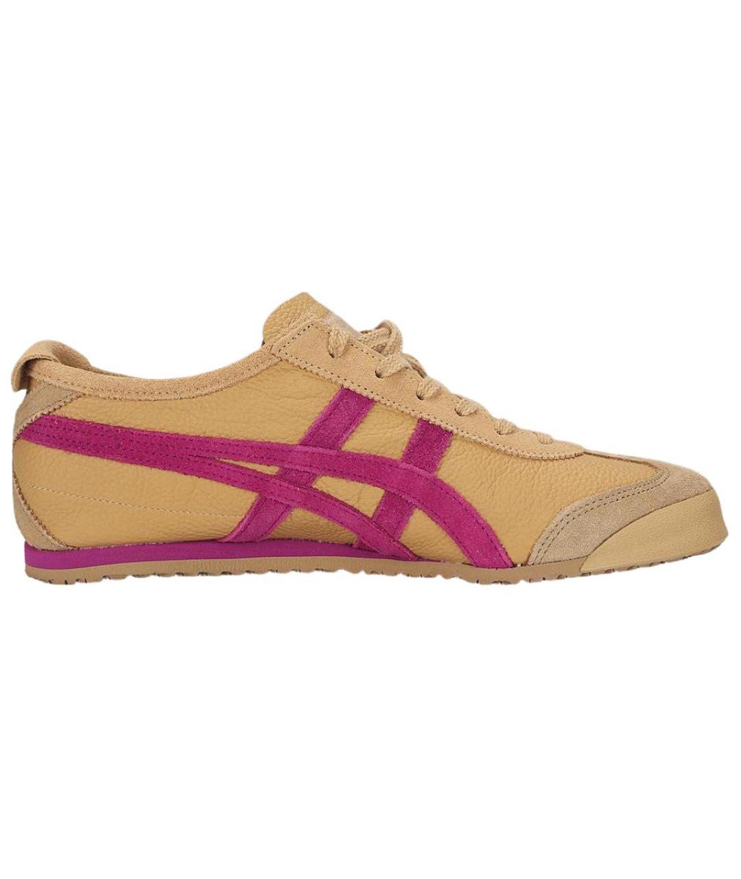 ONITSUKA TIGER Коричневые кожаные кроссовки, фото 2