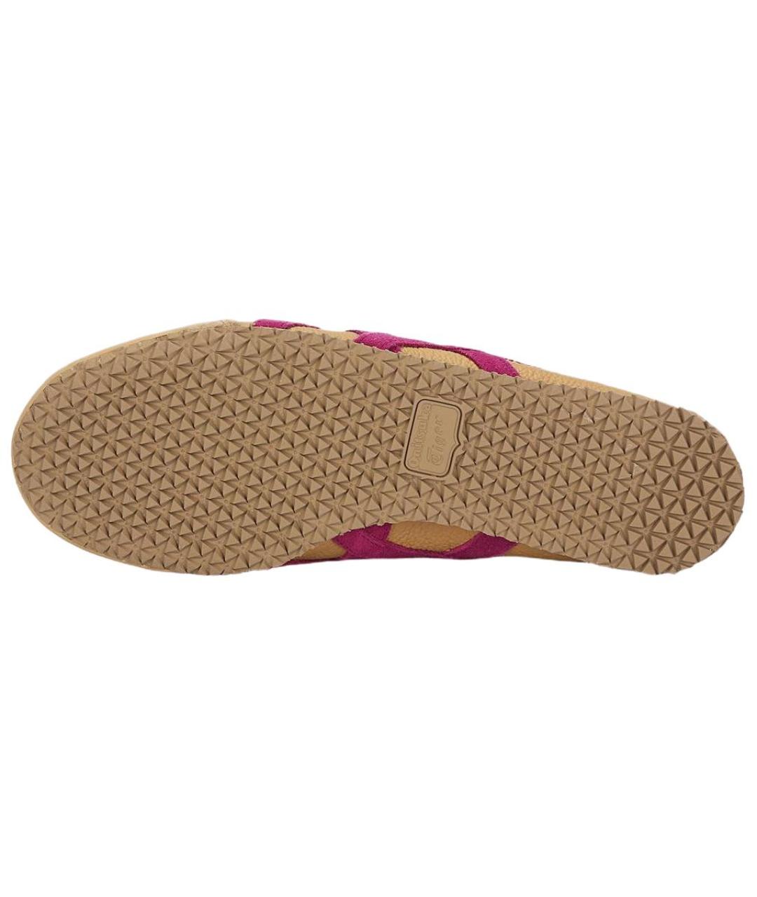 ONITSUKA TIGER Коричневые кожаные кроссовки, фото 5