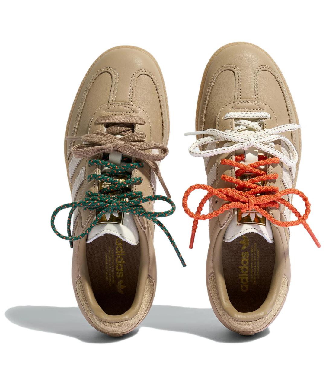 ADIDAS Бежевые кожаные кеды, фото 4