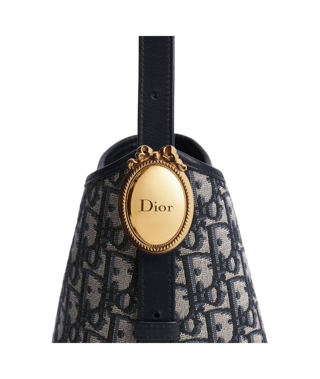 CHRISTIAN DIOR Темно-синяя канва сумка через плечо, фото 4
