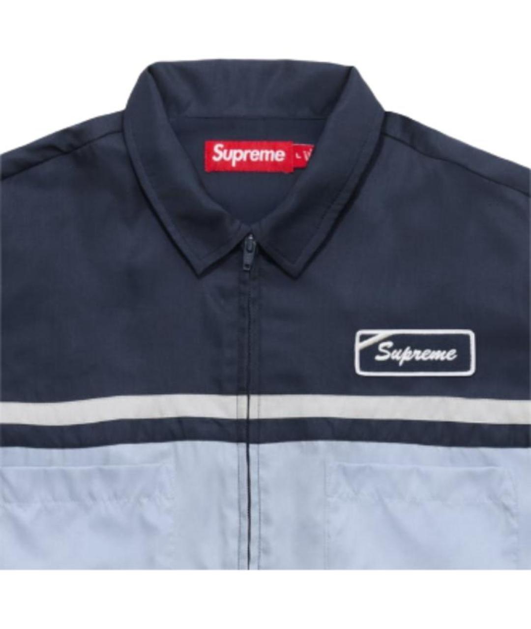 SUPREME Темно-синяя рубашка, фото 3