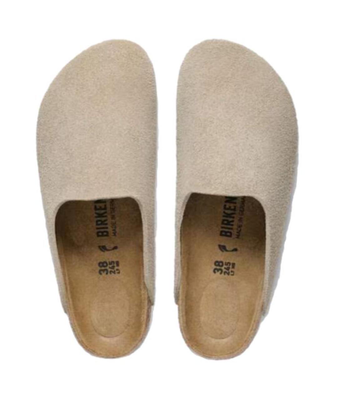 BIRKENSTOCK Коричневые замшевые сандалии, фото 3