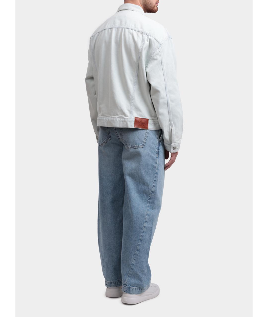 CALVIN KLEIN Голубые прямые джинсы, фото 5