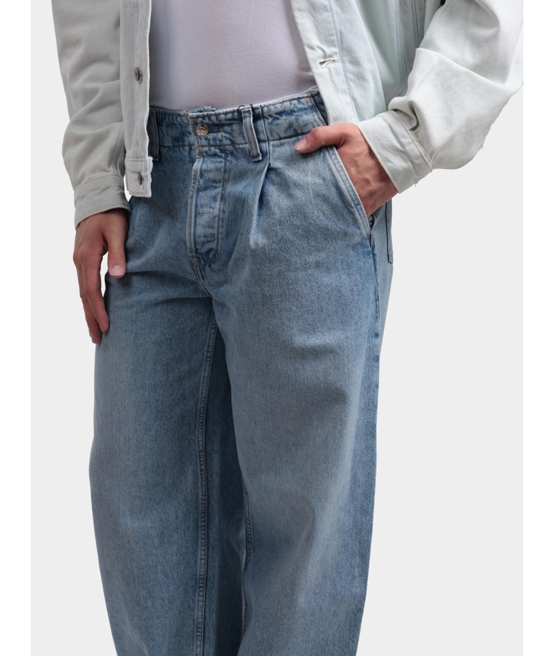 CALVIN KLEIN Голубые прямые джинсы, фото 4
