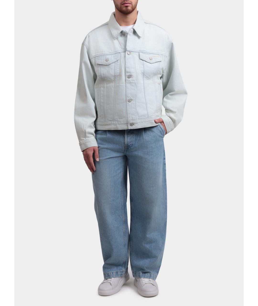 CALVIN KLEIN Голубые прямые джинсы, фото 2