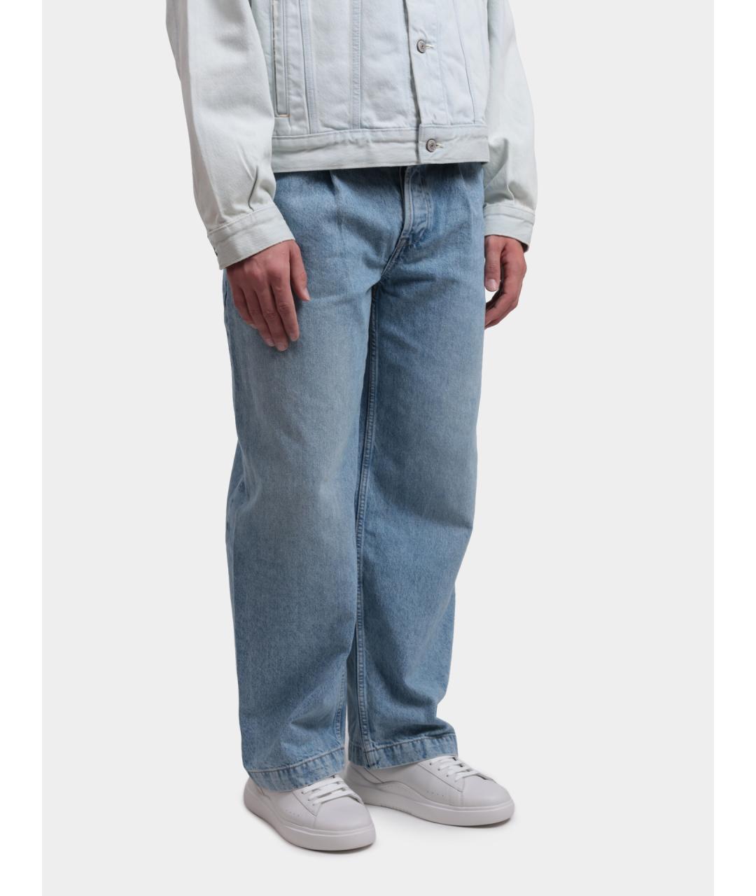 CALVIN KLEIN Голубые прямые джинсы, фото 3