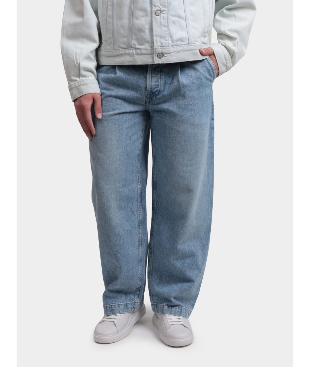 CALVIN KLEIN Голубые прямые джинсы, фото 6