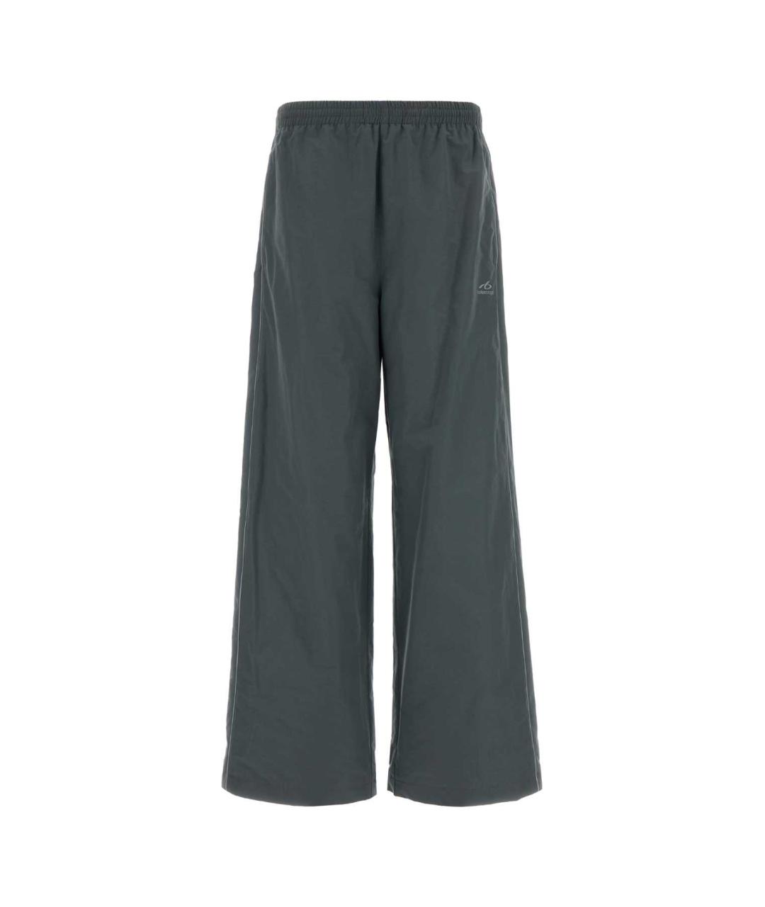 BALENCIAGA Серые хлопковые повседневные брюки, фото 1