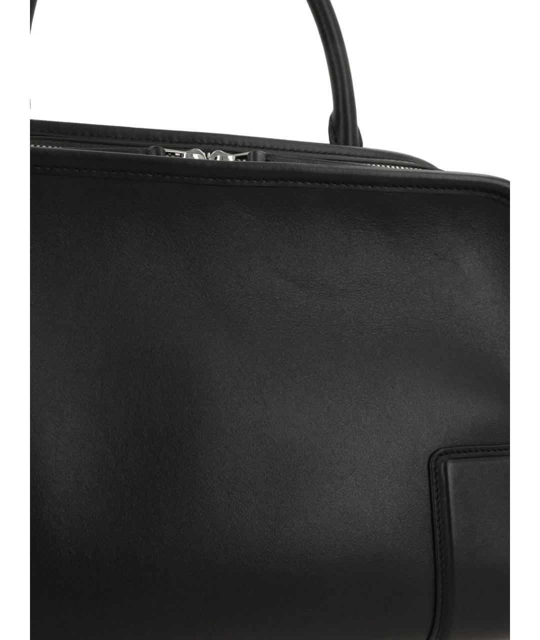 LOEWE Черная кожаная сумка тоут, фото 5