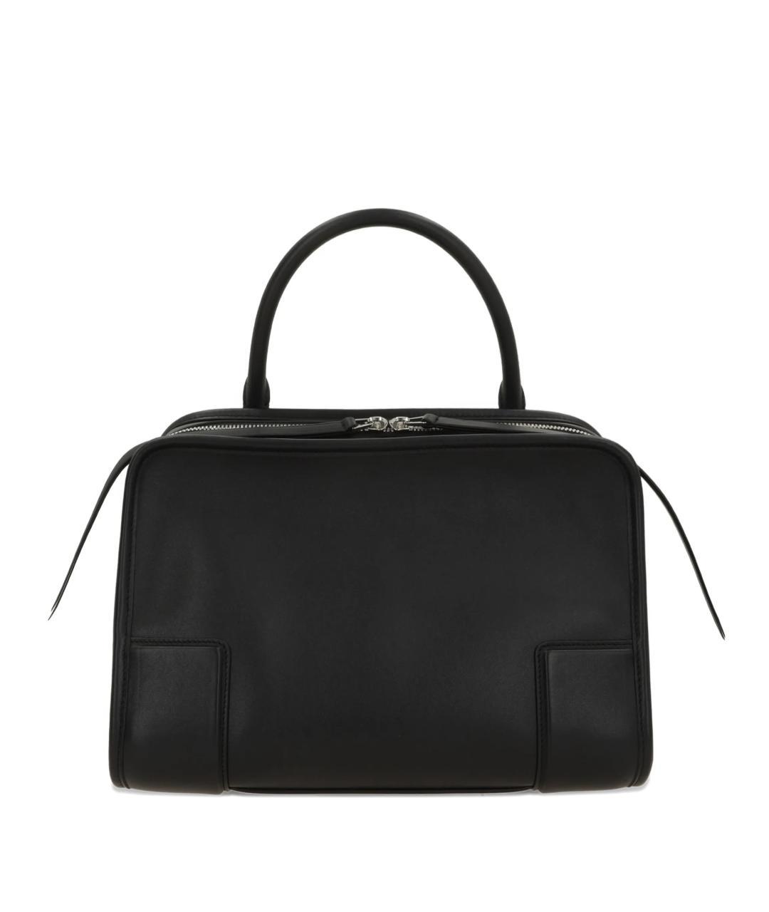 LOEWE Черная кожаная сумка тоут, фото 2