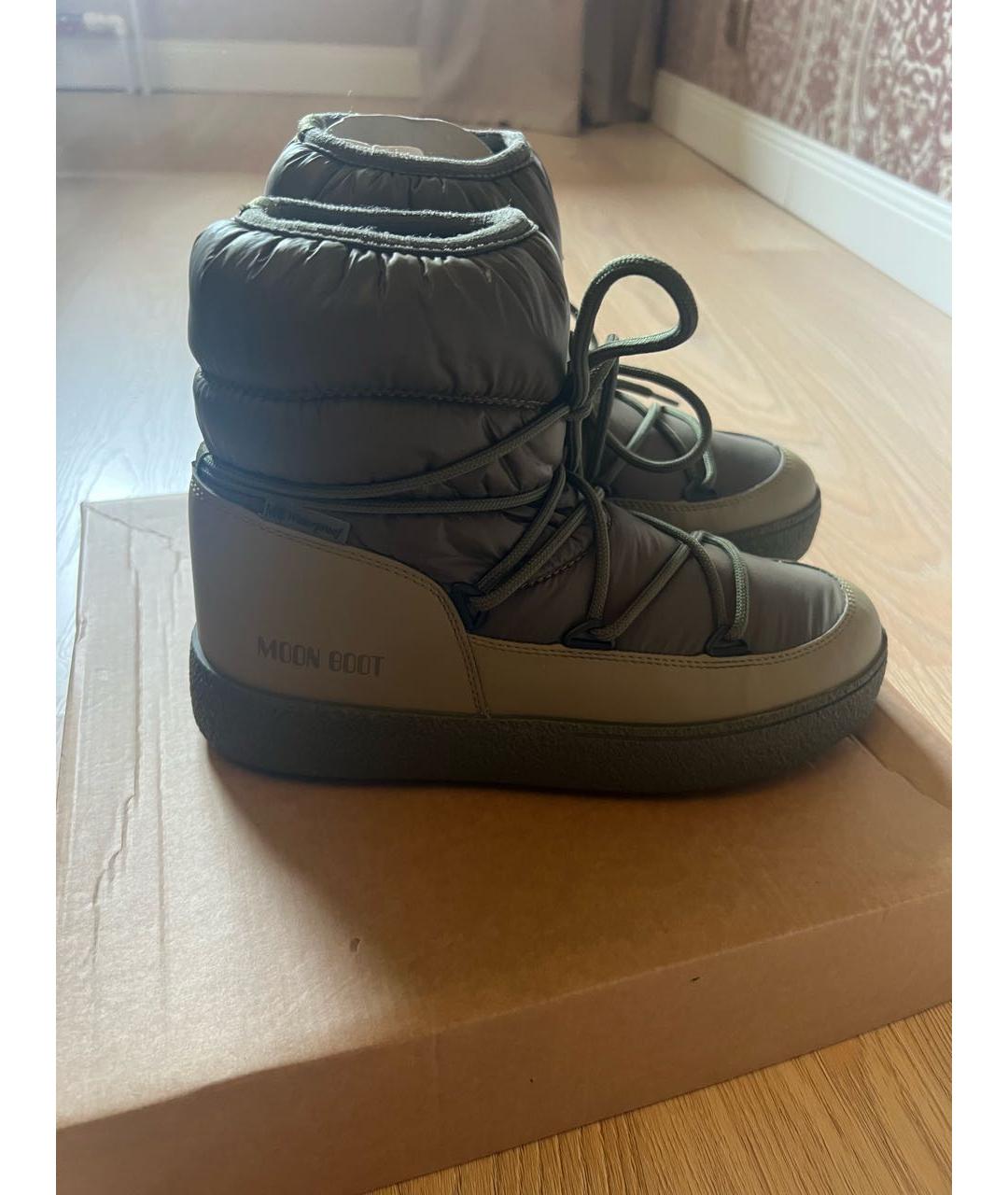 MOON BOOT Хаки синтетические сапоги, фото 5