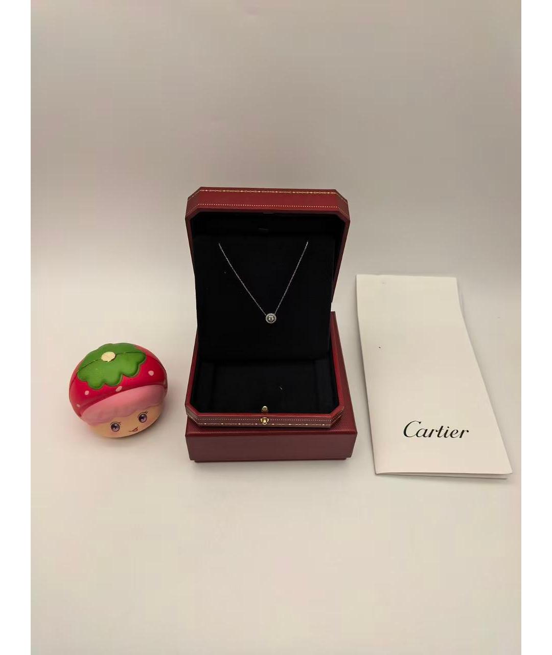 CARTIER Серебряное колье из белого золота, фото 2