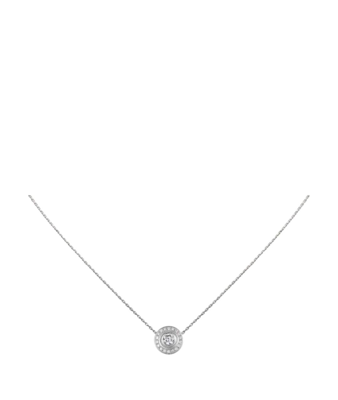 CARTIER Серебряное колье из белого золота, фото 1