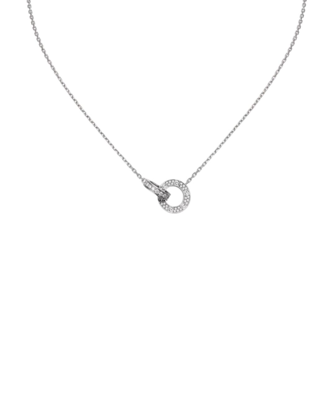 CARTIER Серебряное колье из белого золота, фото 3