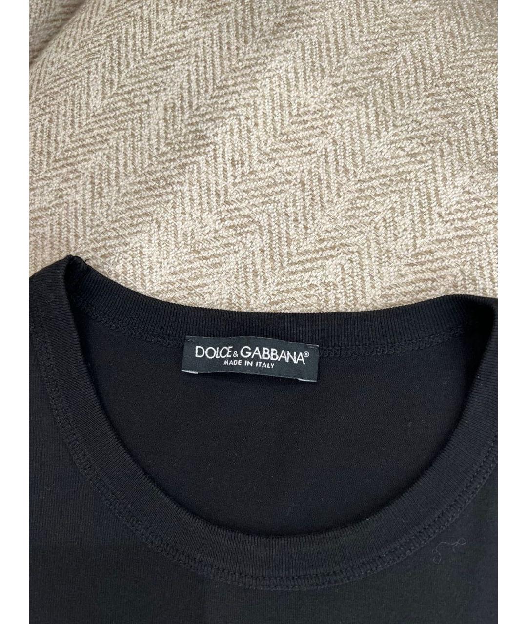 DOLCE&GABBANA Черная футболка, фото 7