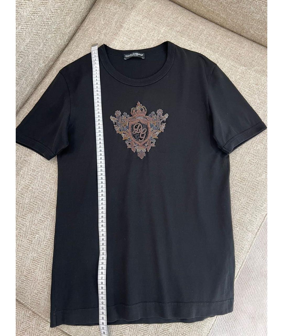 DOLCE&GABBANA Черная футболка, фото 6