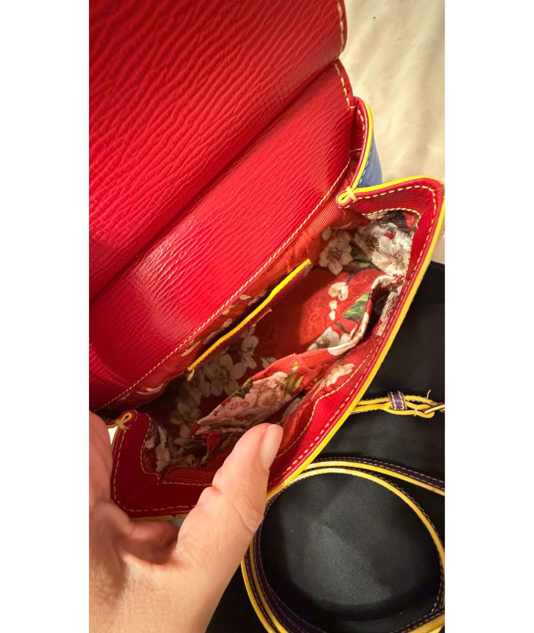 DOLCE&GABBANA Мульти кожаная сумка с короткими ручками, фото 3