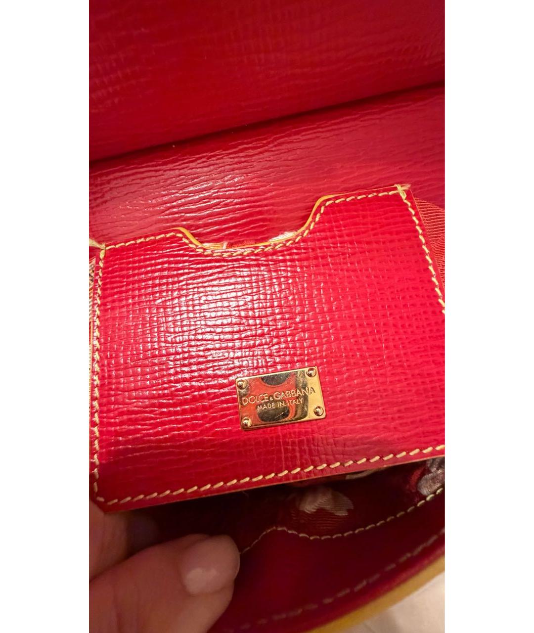 DOLCE&GABBANA Мульти кожаная сумка с короткими ручками, фото 5