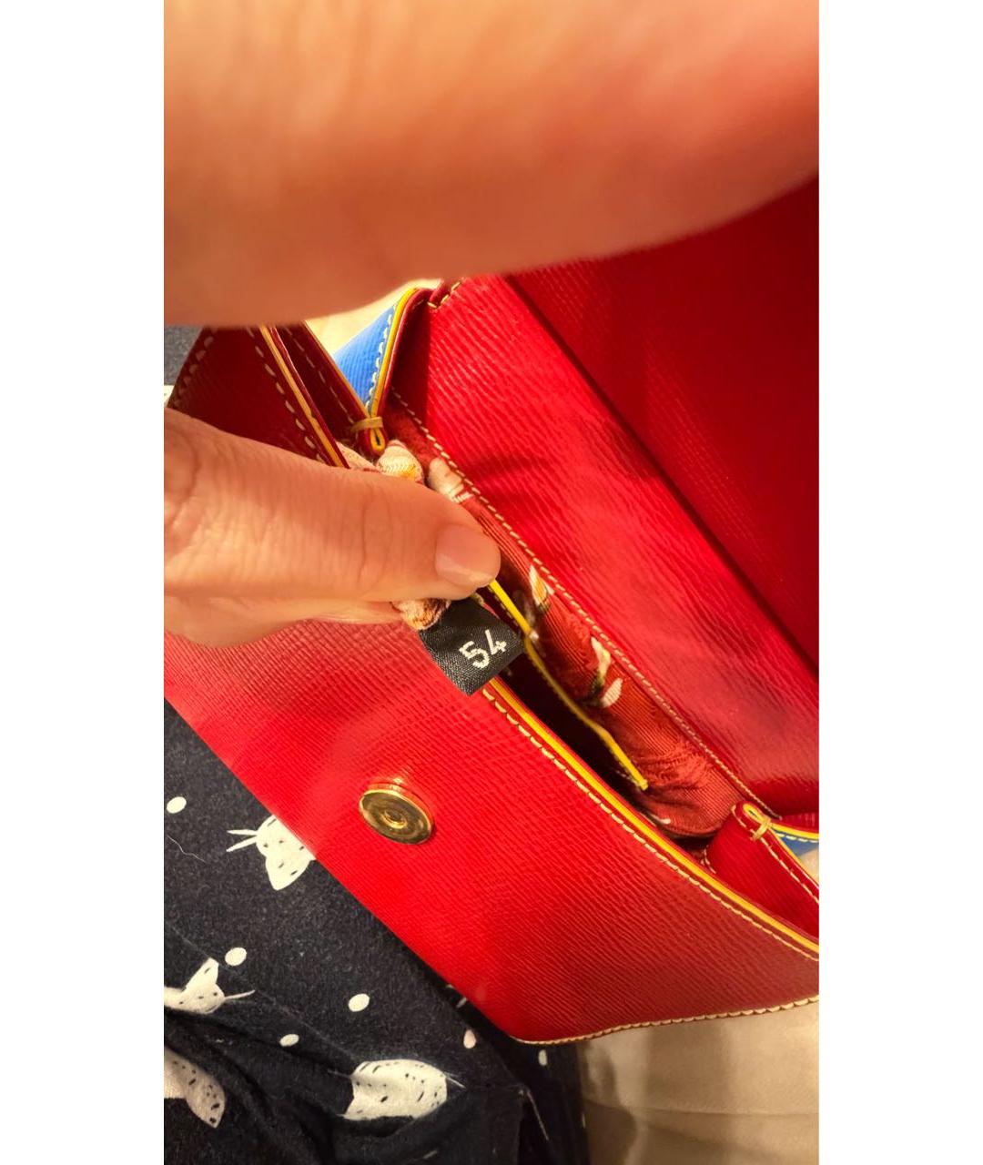 DOLCE&GABBANA Мульти кожаная сумка с короткими ручками, фото 7