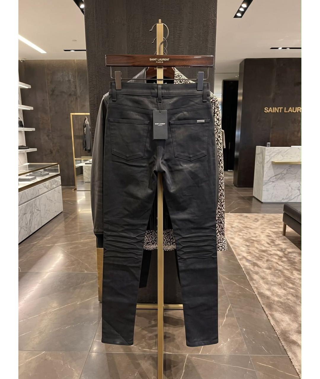 SAINT LAURENT Черные джинсы слим, фото 2