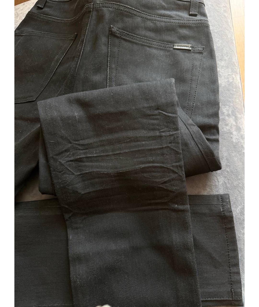 SAINT LAURENT Черные джинсы слим, фото 6