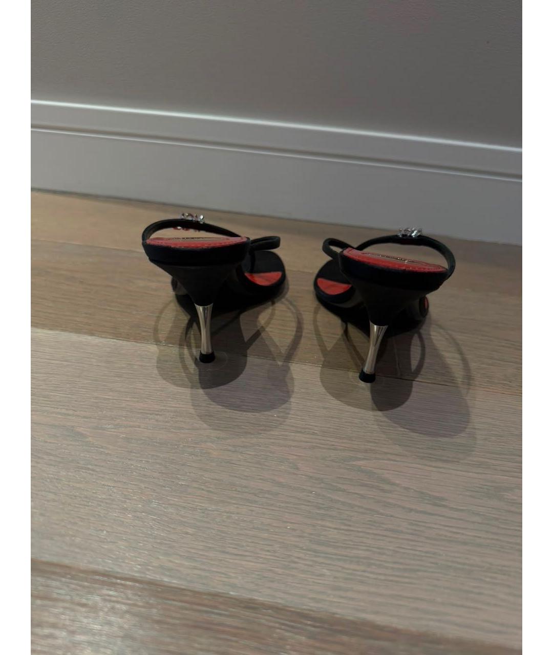 SAINT LAURENT Черные босоножки, фото 3