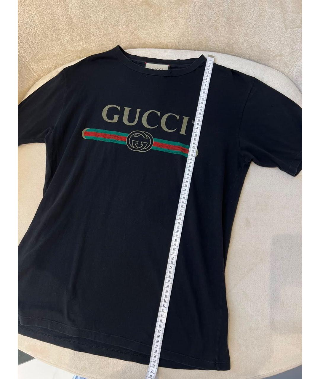 GUCCI Черная футболка, фото 5