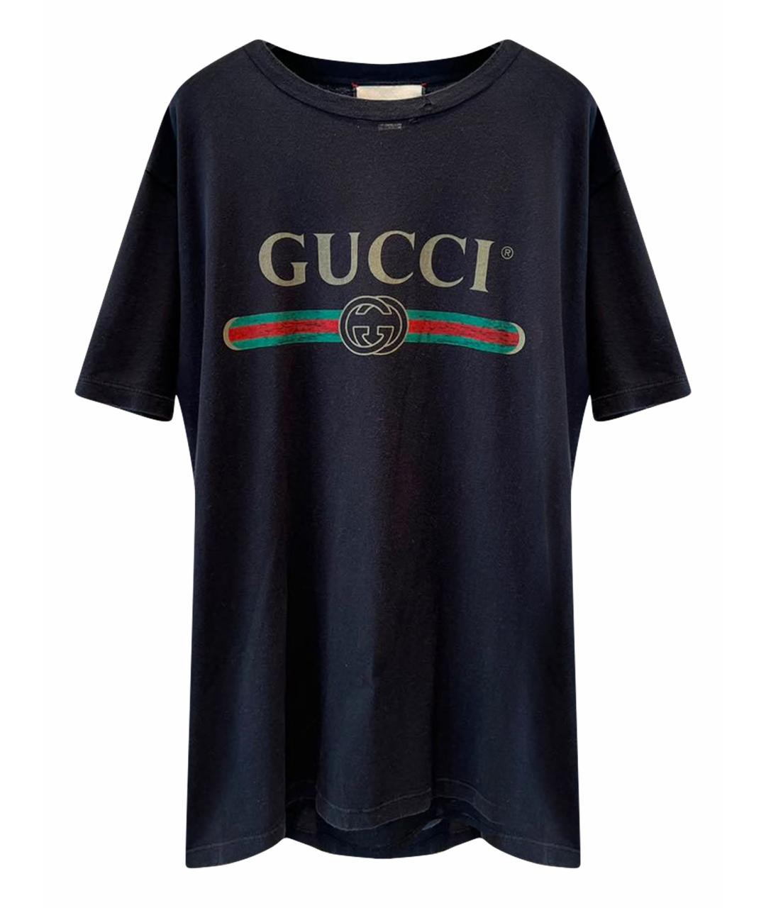 GUCCI Черная футболка, фото 1