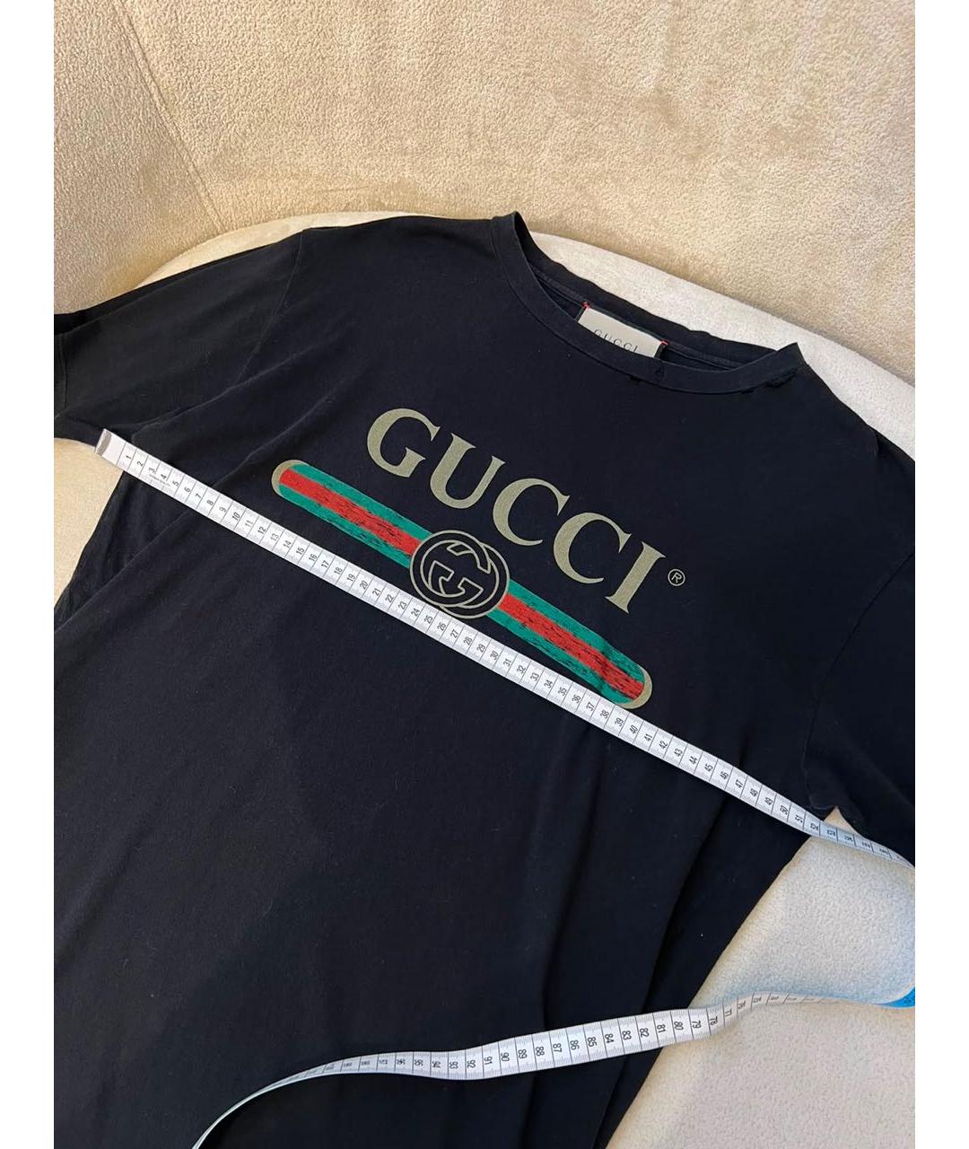 GUCCI Черная футболка, фото 6