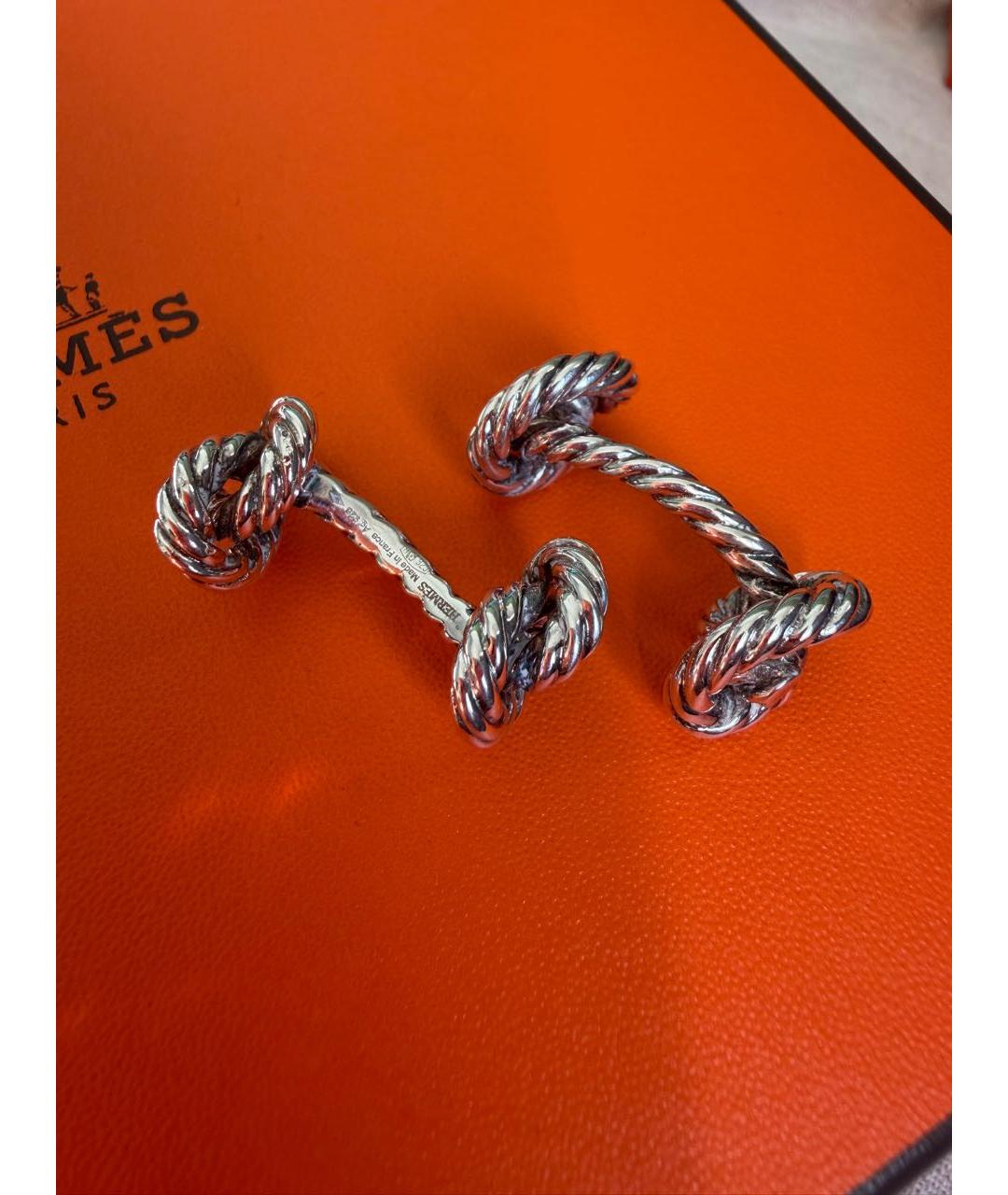 HERMES Серебряные серебряные запонки, фото 3