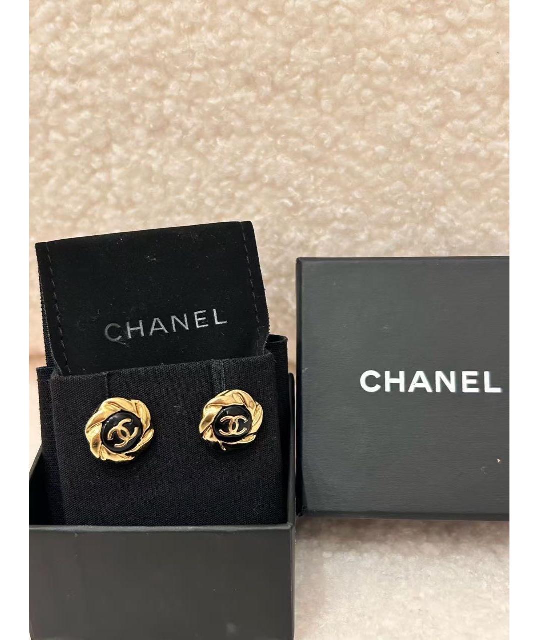 CHANEL Золотые серьги, фото 6