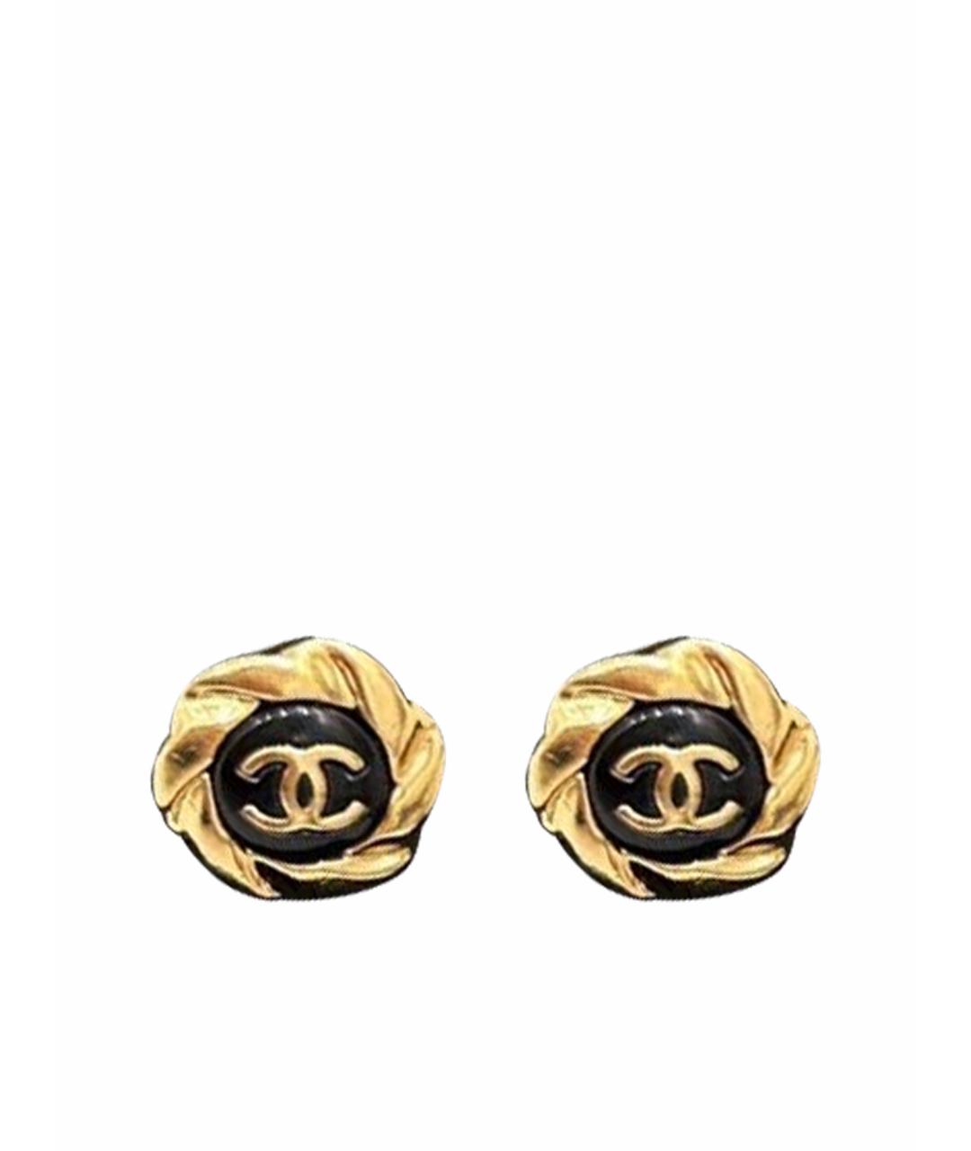 CHANEL Золотые серьги, фото 1
