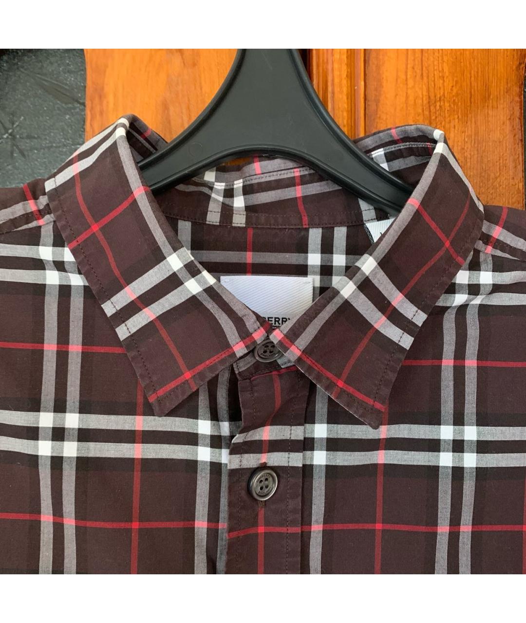 BURBERRY Мульти хлопковая кэжуал рубашка, фото 5