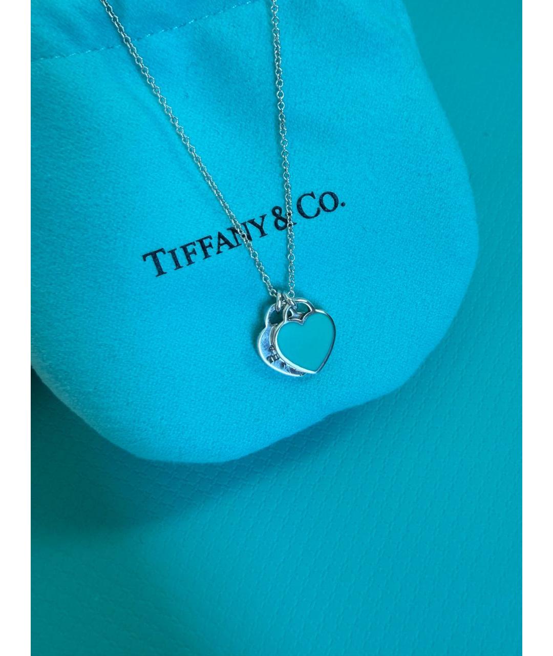 TIFFANY&CO Бирюзовое серебряное колье, фото 6