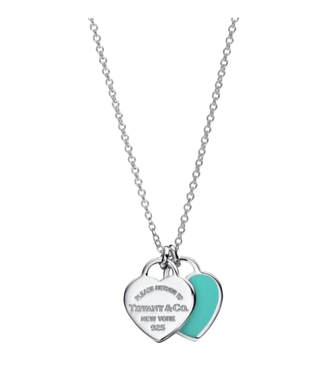 TIFFANY&CO Бирюзовое серебряное колье, фото 1