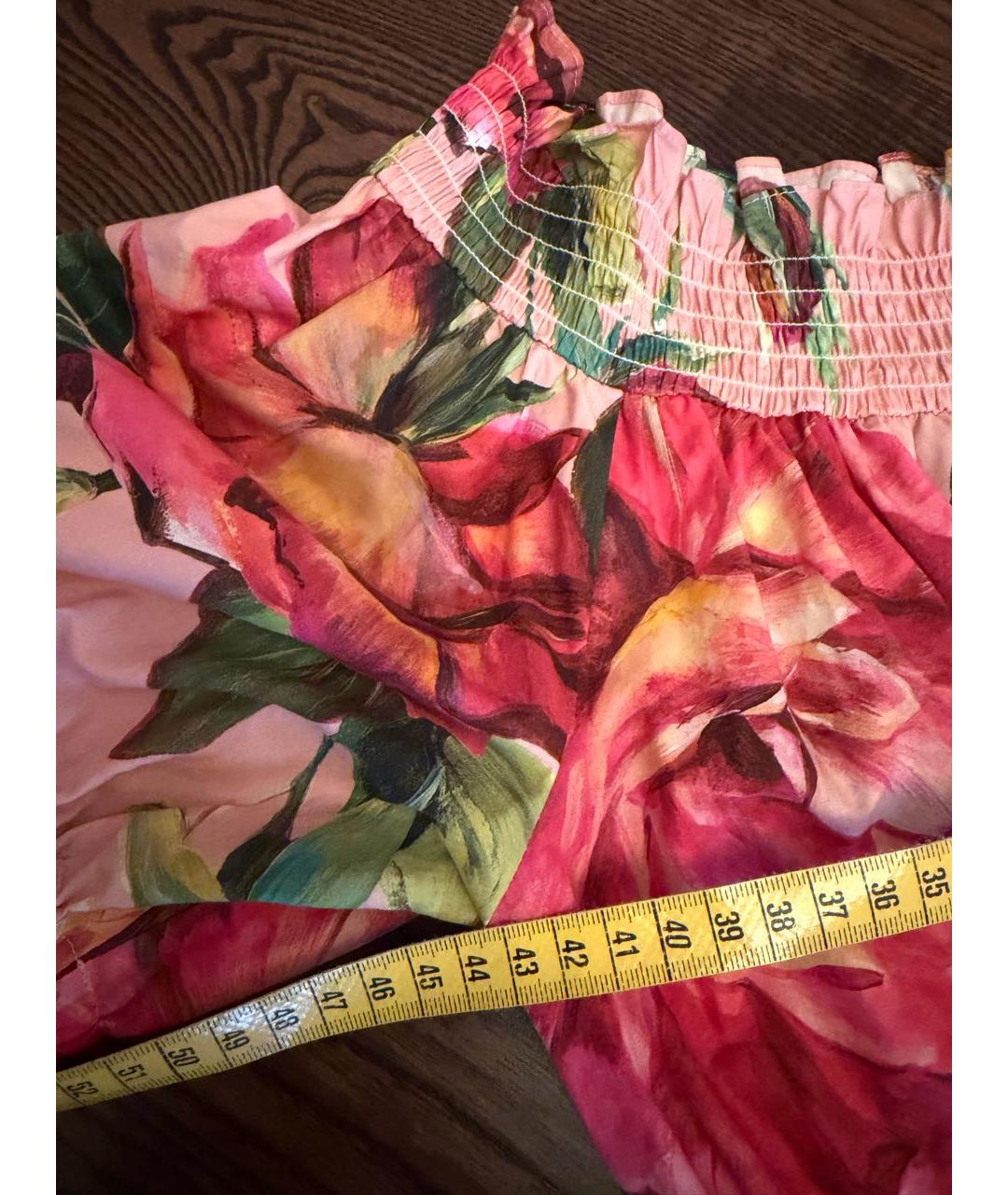 DOLCE&GABBANA Мульти хлопковое повседневное платье, фото 4