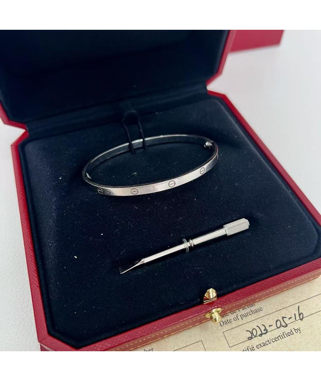CARTIER Серебряный браслет из белого золота, фото 2