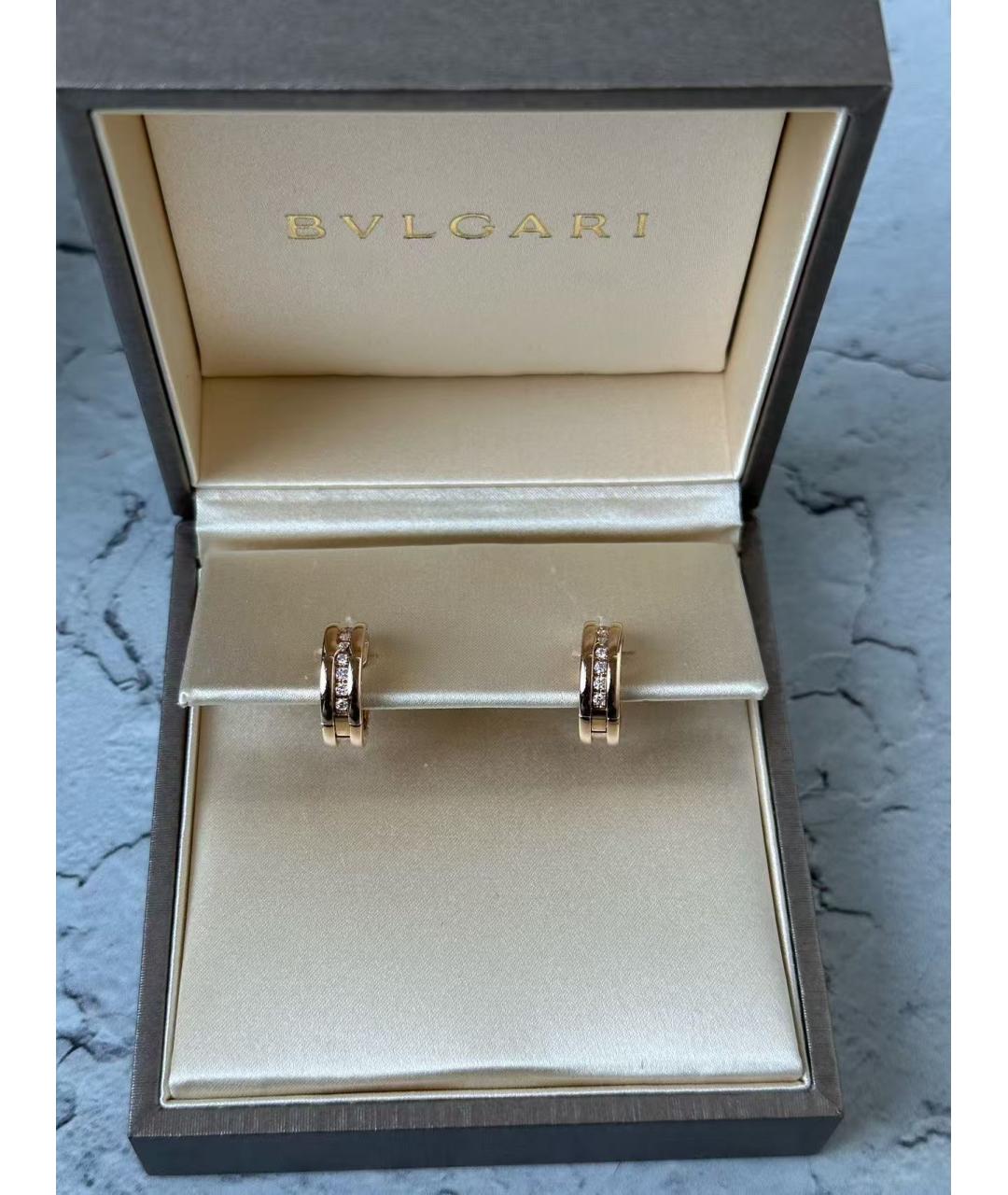 BVLGARI Золотые серьги из розового золота, фото 6