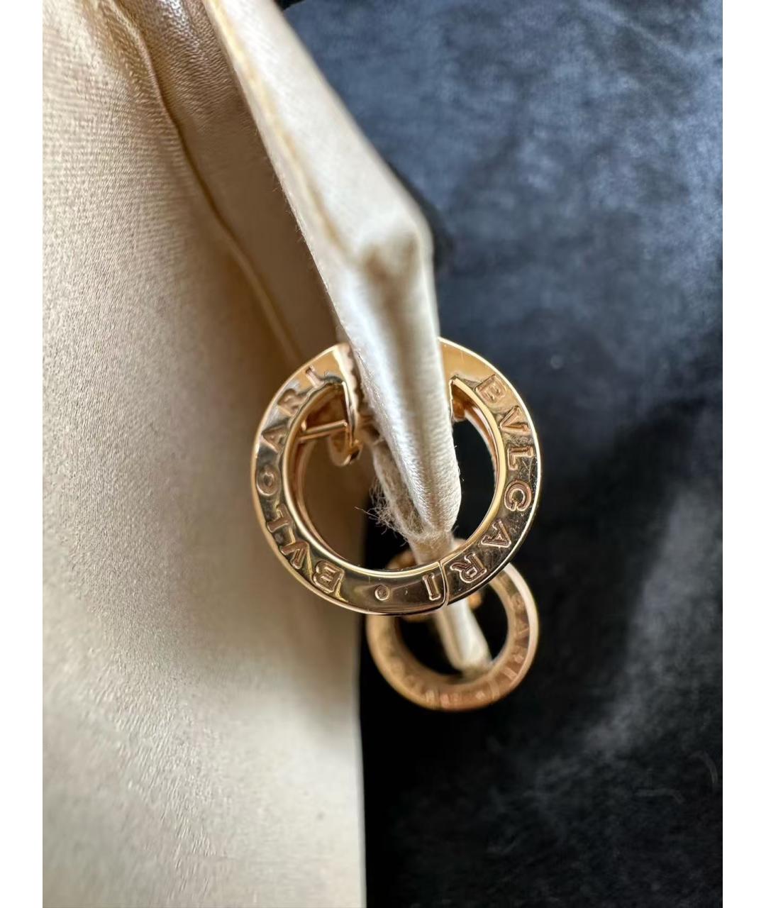 BVLGARI Золотые серьги из розового золота, фото 3