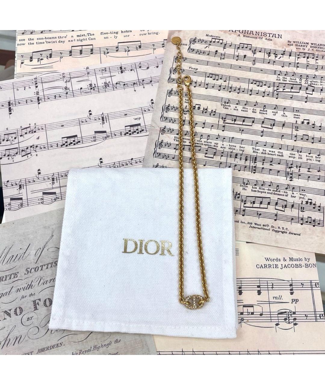 CHRISTIAN DIOR Золотое колье, фото 4
