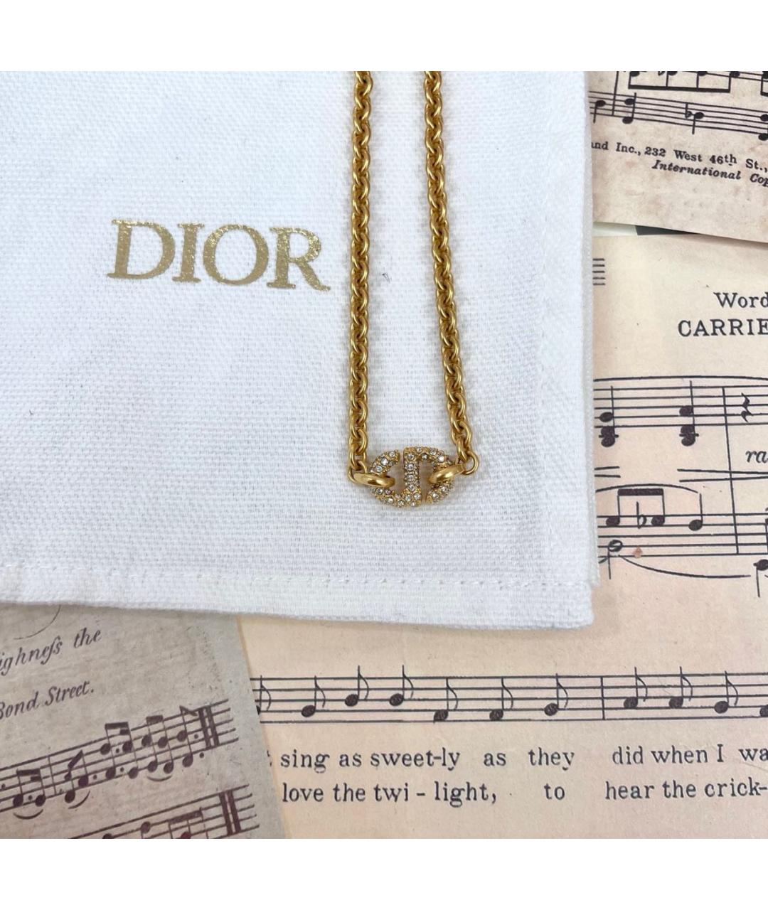 CHRISTIAN DIOR Золотое колье, фото 2