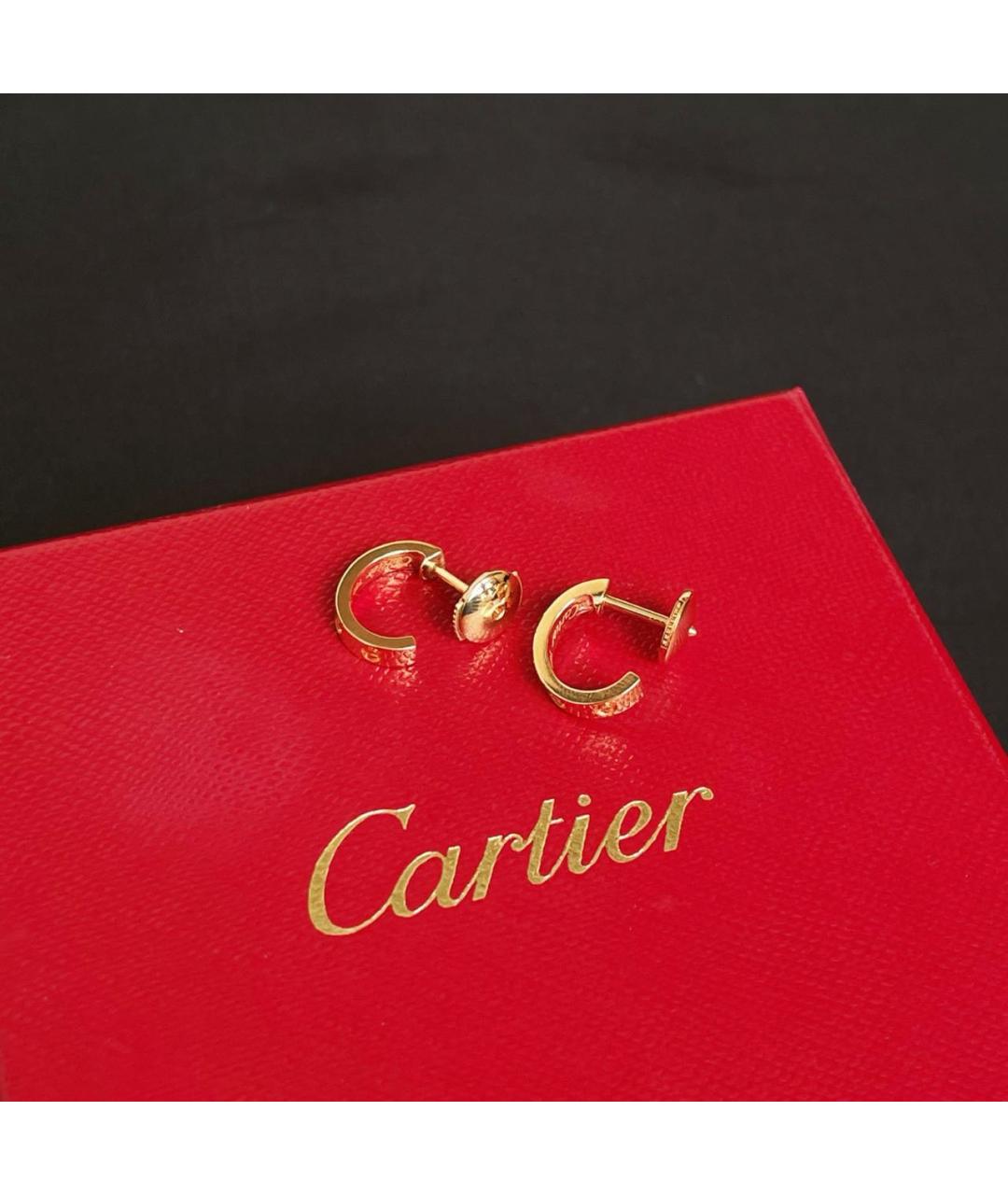 CARTIER Золотые серьги из розового золота, фото 4