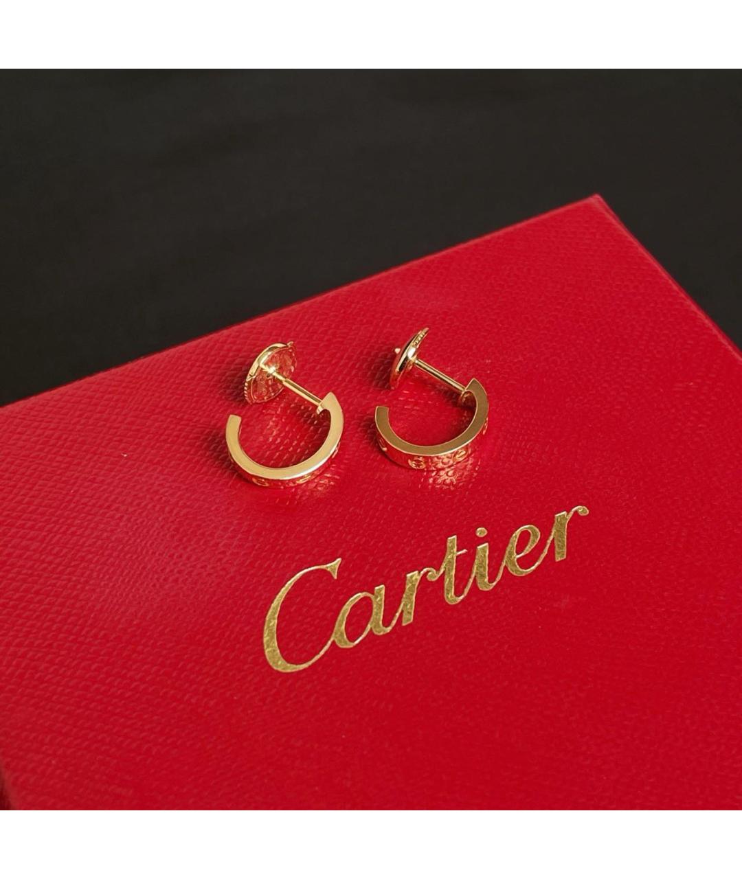 CARTIER Золотые серьги из розового золота, фото 3