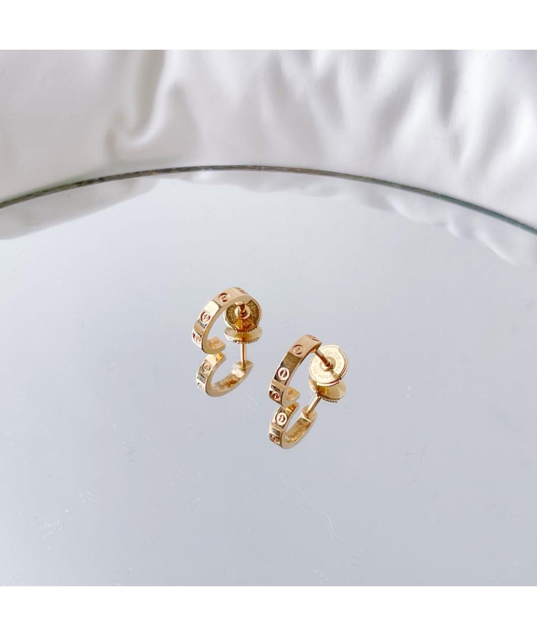 CARTIER Золотые серьги из розового золота, фото 5