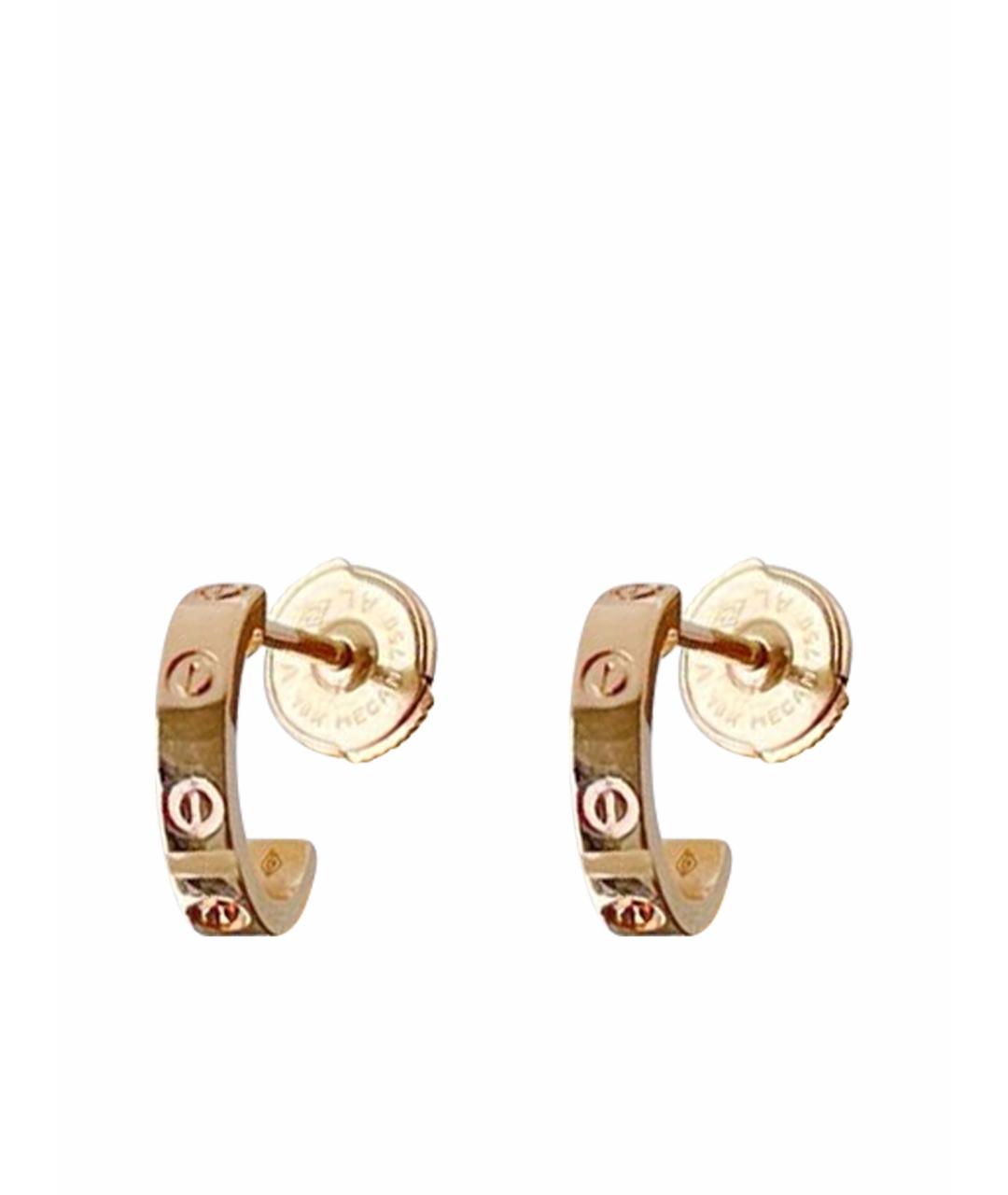 CARTIER Золотые серьги из розового золота, фото 1